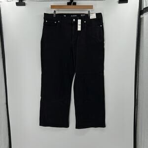 J. Crew Women's 96 Slim Wide Leg Jeans - Black - 34 - New with tags